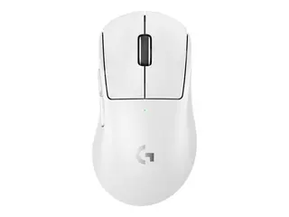 Logitech G PRO X SUPERLIGHT 2 DEX - Mus - ergonomisk gaming - h&#248;yrehendt - optisk - 5 knapper - tr&#229;dl&#248;s, kablet - 2.4 GHz, USB - hvit