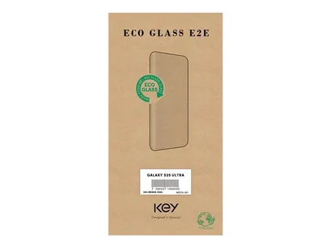 Key Eco - Skjermbeskyttelse for mobiltelefon kant-til-kant - glass - for Samsung Galaxy S25 Ultra