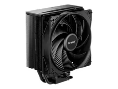 be quiet! Pure Rock 3 - Prosessorkj&#248;ler (for: LGA1150, LGA1151, LGA1155, LGA1200, LGA1700, LGA1851, AM4, AM5) - kobbersokkel med aluminiumsfinner - 120 mm - svart