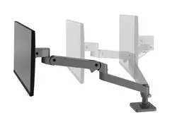 Ergotron LX Pro - Monteringssett (leddarm) modul&#230;r - for LCD-skjerm - m&#248;rk gr&#229; - skjermst&#248;rrelse: inntil 34&quot; - skrivebordsmonterbar