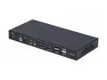 StarTech.com 2-Port Dual-Monitor DP KVM Switch w/Video Matrix, 4K 60Hz KVM / lyd / USB-svitsj - 2 x KVM/lyd/USB - 1 lokalbruker - stasjon&#230;r - TAA-samsvar