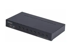 StarTech.com 8-Port DisplayPort KVM Switch w/1U Rack Mount Kit, 4K 60Hz KVM-svitsj - 8 x KVM port(s) - 1 lokalbruker - stasjon&#230;r - TAA-samsvar