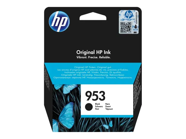 HP 953 - 20 ml - svart - original - blister - blekkpatron - for Of...