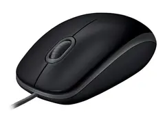 Logitech B110 Silent - Mus - høyre- og venstrehåndet optisk - 3 knapper - kablet - USB