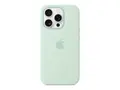 Apple - Baksidedeksel for mobiltelefon MagSafe-samsvar - silikon - akvamarin - for iPhone 16 Pro