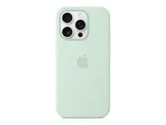 Apple - Baksidedeksel for mobiltelefon - MagSafe-samsvar silikon - akvamarin - for iPhone 16 Pro