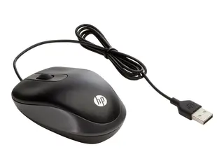 HP Travel - Mus - optisk - 3 knapper kablet - USB