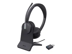 Yealink WH64 Dual - Hodesett - on-ear - DECT / Bluetooth tr&#229;dl&#248;s - med BHC70 ladeholdere - Certified for Microsoft Teams