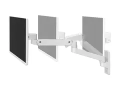 Ergotron LX Pro - Monteringssett (skjermarm) for LCD-skjerm - aluminium - hvit - skjermst&#248;rrelse: inntil 34&quot; - veggmonterbar
