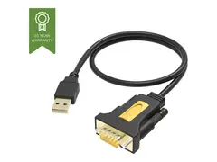 Vision USB to Serial Adaptor - Seriell adapter USB - RS-232 - svart