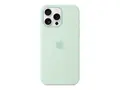 Apple - Baksidedeksel for mobiltelefon - MagSafe-samsvar silikon - akvamarin - for iPhone 16 Pro Max