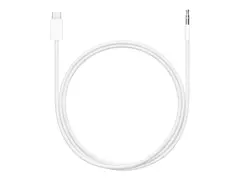 Apple - USB-C til hodetelefons-jakkadapter 24 pin USB-C hann til 3,5 mm telefonjakk hann - 1.2 m - toretnings