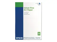 Epson Fine Art Velvet - Fl&#248;yel A3 plus (329 x 423 mm) 20 ark papir - for SureColor P5000, P800, SC-P10000, P20000, P5000, P700, P7500, P900, P9500