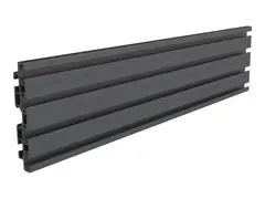 Multibrackets M Pro Series - Monteringskomponent (enkeltskjermskinne) aluminium - svart - klemmemonterbar