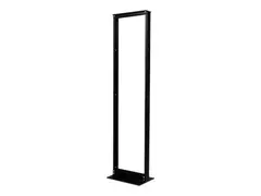 APC NetShelter 2 Post Open Frame Rack - Rack svart - 45U - 19&quot; - for P/N: SCL500RMI1UNC, SMTL1000RMI2UC, SMTL750RMI2UC, SMX1500RM2UC, SMX1500RM2UCNC