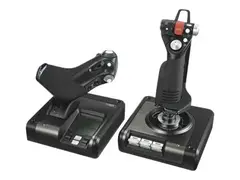 Logitech X52 Professional H.O.T.A.S. - Joystick og gasspedal kablet - for PC