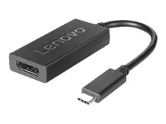 Lenovo - USB / DisplayPort-adapter - 24 pin USB-C (hann) til DisplayPort (hunn) DisplayPort 1.2a - 4K-støtte - for ThinkBook 14s Yoga G2 IAP; ThinkCentre M75t Gen 2; ThinkPad T14s Gen 3; X1 Nano Gen 2