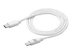 Cellular Line - Lightning-kabel Lightning hann til 24 pin USB-C hann - 1.2 m - hvit - Power Delivery-støtte
