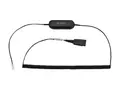 Jabra GN1218 AC Attenuation - Hodetelefonkabel Quick Disconnect plugg - 2 m - for Cisco IP Phone 78XX, 88XX; BIZ 1500, 2300, 2400