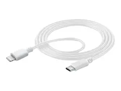 Cellular Line - Lightning-kabel Lightning hann til 18-stifts USB-C hann - 2 m - hvit