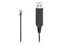 EPOS | SENNHEISER UUSB 7 - Hodesettadapter USB hann til RJ-9 hann