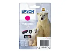 Epson 26 - 4.5 ml - magenta - original blekkpatron - for Expression Premium XP-510, 520, 600, 605, 610, 615, 620, 625, 700, 710, 720, 800, 810, 820