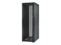 APC NetShelter SX Enclosure with Sides - Rack svart - 48U - 19&quot; - TAA-samsvar - for P/N: SUA1000RM2U, SUA1000RM2U-TU, SUA1000RMI2U, SUA2200RMXLI3U, SUA5000RMI5U