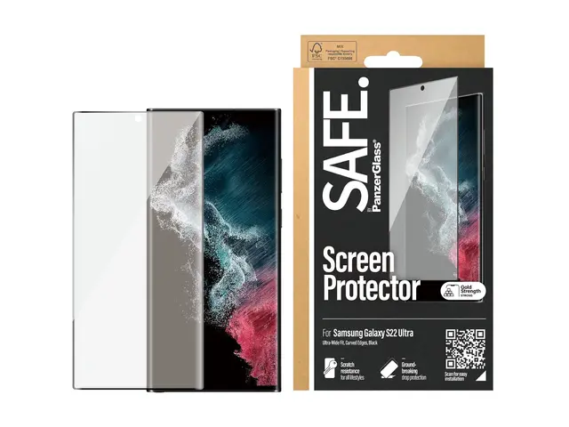 SAFE. by PanzerGlass - Skjermbeskyttelse for mobiltelefon kant-til...