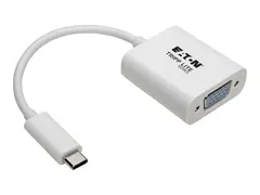 Eaton Tripp Lite Series USB C to VGA Video Adapter Converter1080p, M/F, USB Type C to VGA, USB-C to VGA, USB Type-C to VGA 6in Ekstern videoadapter - USB-C 3.1 - VGA - hvit