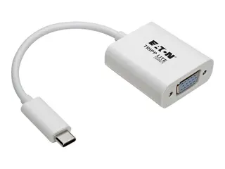 Eaton Tripp Lite Series USB C to VGA Video Adapter Converter1080p, M/F, USB Type C to VGA, USB-C to VGA, USB Type-C to VGA 6in Ekstern videoadapter - USB-C 3.1 - VGA - hvit