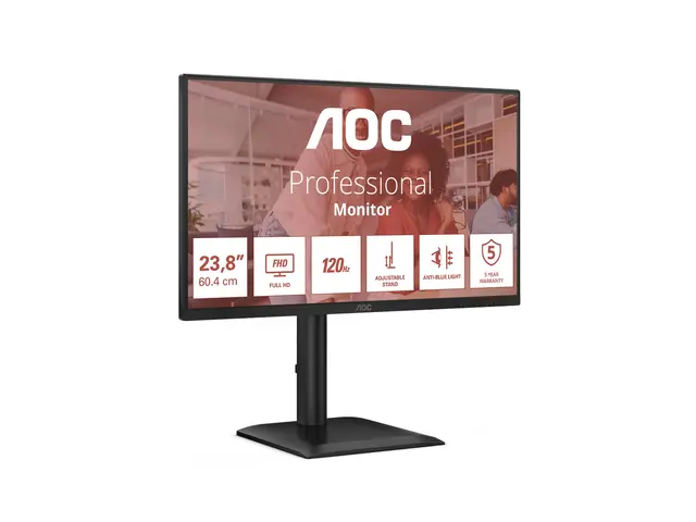 AOC 24E4U - LED-skjerm 24" (23.8" synlig) 1920 x 1080 Full HD (108...