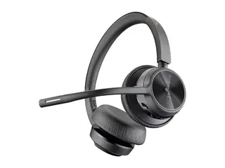 Poly Voyager 4320-M - Voyager 4300 UC series hodesett - on-ear - Bluetooth - tr&#229;dl&#248;s, kablet - USB-C - svart - Certified for Microsoft Teams, Zoom Certified