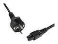 STARTECH 3 SLOT POWER CORD - EU MAINS TO IEC320 C5 POWER CORD - 0.75MM