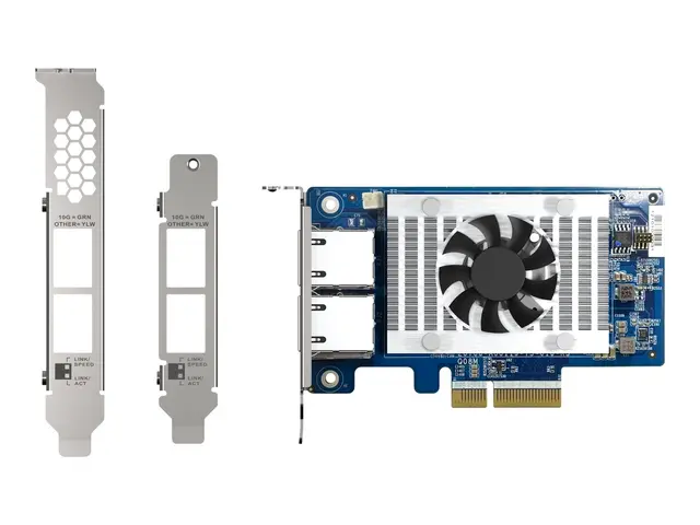 QNAP QXG-10G2T-X710 - Nettverksadapter - PCIe 3.0 x4 lav profil - ...