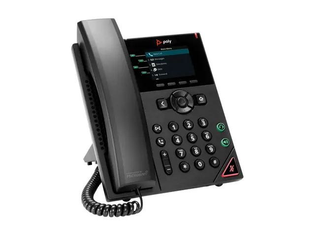 Poly VVX 250 - VoIP-telefon treveis anropskapasitet SRTP, SIP, SDP...