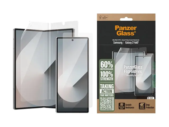 PanzerGlass - Skjermbeskyttelse for mobiltelefon glass og film Sam...