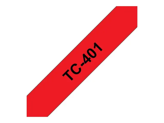 Brother - Svart, rød - Rull (1,2 cm x 7,7 m) 1 stk skriverteip - f...