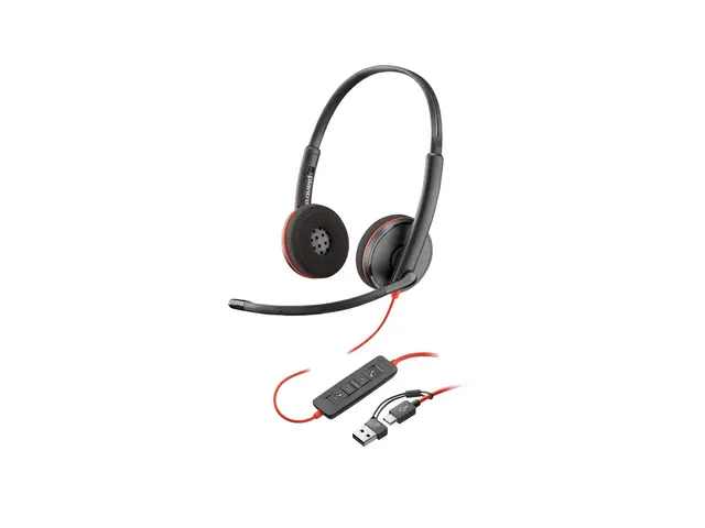 Poly Blackwire 3220 - 3200 Series hodesett on-ear kablet USB-C sva...