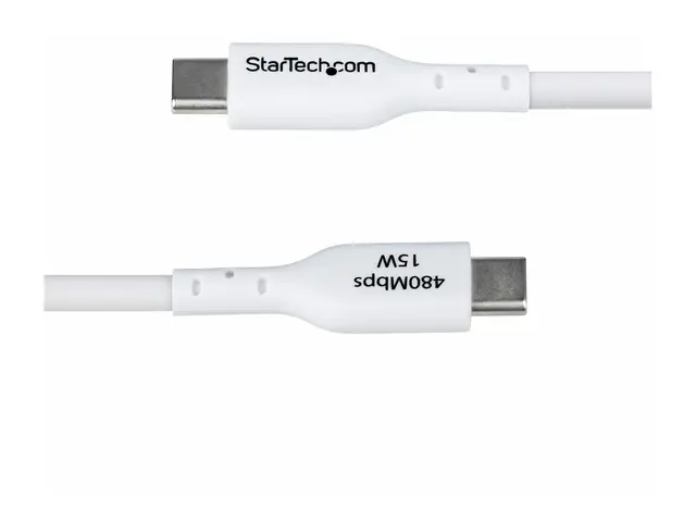 StarTech.com 3m (9.8ft) White USB-A to USB-C Charging Cable/Cord, ...