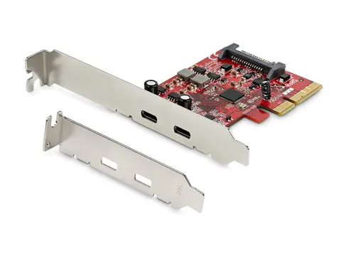 STARTECH.COM 2-Port PCIe USB 3.1 Card - 2x USB-C 3.1 Gen 2 Up to 10Gbps - PCIe