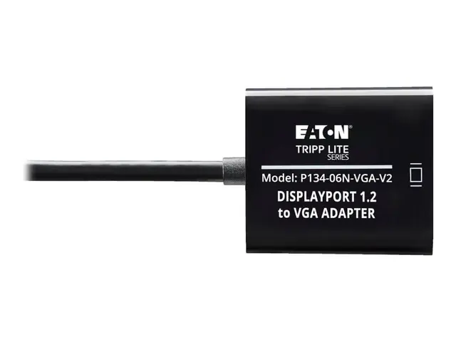 Eaton Tripp Lite Series 6in DisplayPort to VGA Adapter Active Conv...
