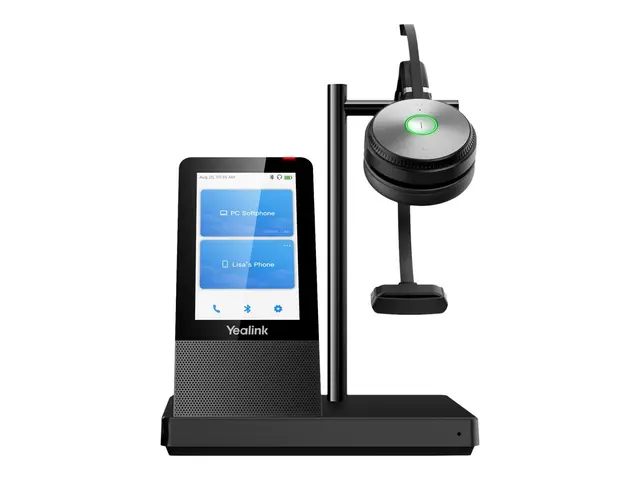 Yealink WH66 Mono - Hodesett - on-ear - DECT CAT-iq 2.0 - trådløs ...
