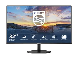 Philips 32E1N3100LA - 3000 Series LED-skjerm - 32&quot; (31.5&quot; synlig) - 1920 x 1080 Full HD (1080p) @ 75 Hz - VA - 300 cd/m&#178; - 3000:1 - 1 ms - 2xHDMI, VGA - h&#248;yttalere - teksturert svart