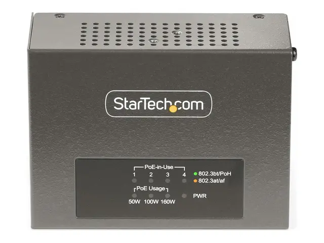 StarTech 4-Port Multi-Gigabit PoE++ Injector, 5/2.5G Ethernet (NBA...