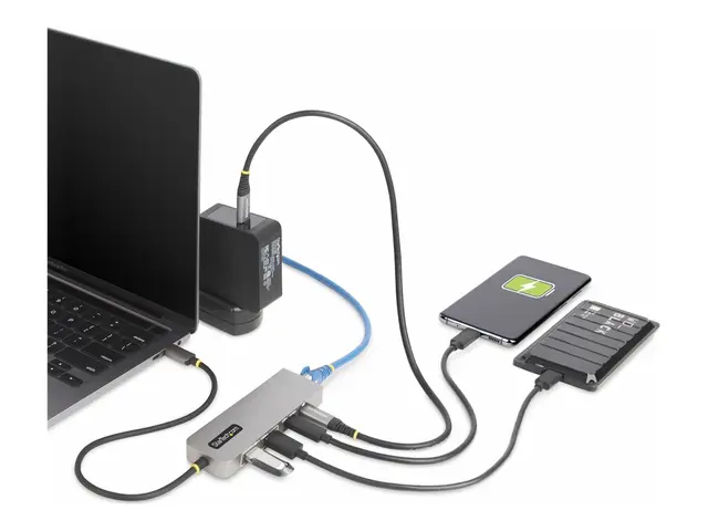 StarTech.com 3-Port USB-C Hub with 2.5 Gigabit Ethernet and 100W P...