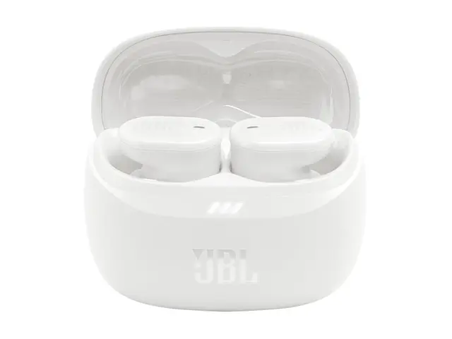 JBL TUNE Buds 2 - True wireless-hodetelefoner med mikrofon i øret - Bluetooth - aktiv støydemping - hvit 