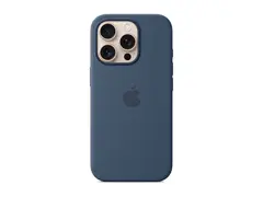 Apple - Baksidedeksel for mobiltelefon - MagSafe-samsvar silikon - denim - for iPhone 16 Pro
