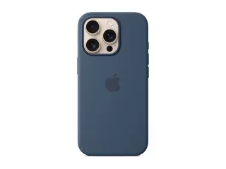 Apple - Baksidedeksel for mobiltelefon - MagSafe-samsvar silikon - denim - for iPhone 16 Pro