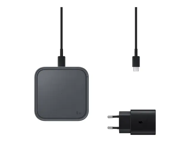 Samsung EP-P2400 - Trådløs ladepute - 15 watt - 2.77 A - AFC - mør...