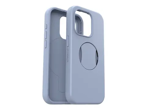 OtterBox OtterGrip Symmetry Series Baksidedeksel for mobiltelefon - MagSafe-samsvar - polykarbonat, syntetisk gummi - you do blue (bl&#229;) - for Apple iPhone 15 Pro